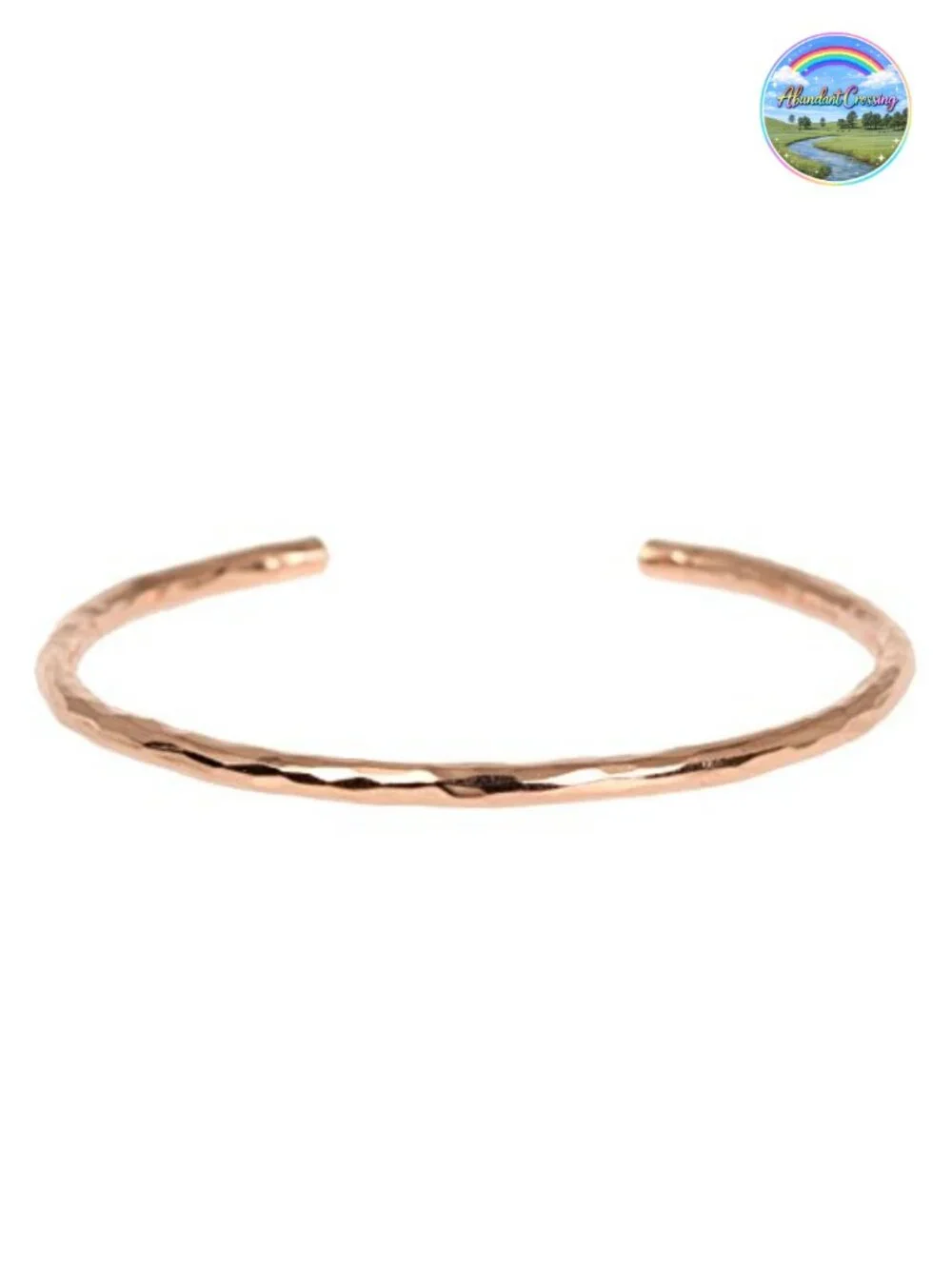 Handmade Hammered Copper Cuff Bracelet Solid Uncoated Adjustable